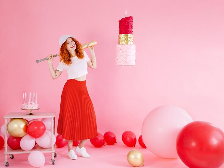 Actual product image Partydeco Balloons red 30cm (10pcs) (10 x)