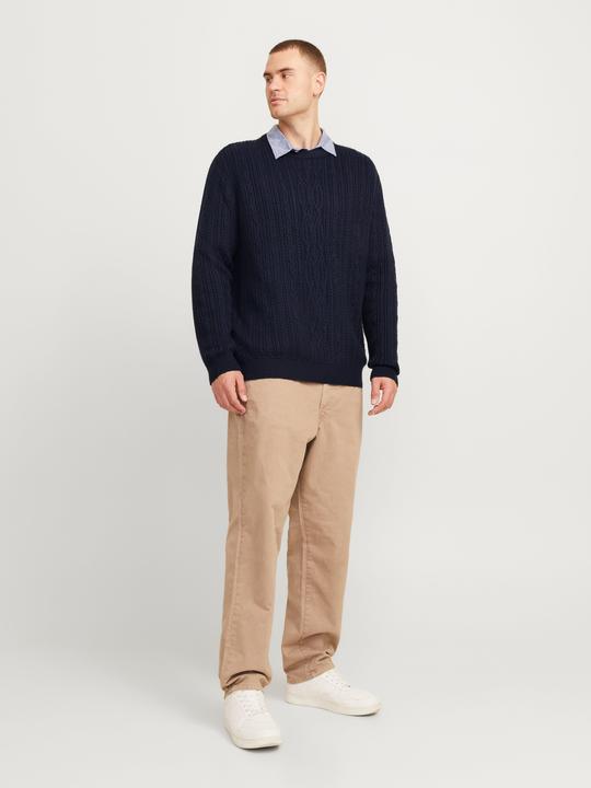 Produktbild Jack & Jones Plus Size Strickpullover mit Rundhals Strickpullover mit Rundhals (6XL)