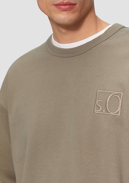 Produktbild S.Oliver Sweatshirt Relaxed-Fit-Sweatshirt mit Ärmeltasche (M)