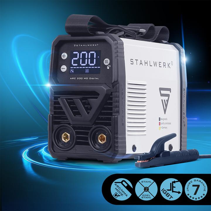 Actual product image Stahlwerk Welding machine ARC 200 MD Digital fully equipped - Inverter 200 Ampere