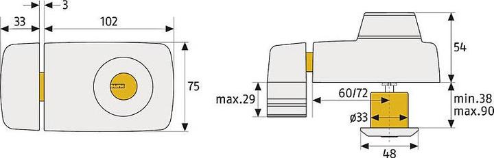 Produktbild Abus 7025 B EK