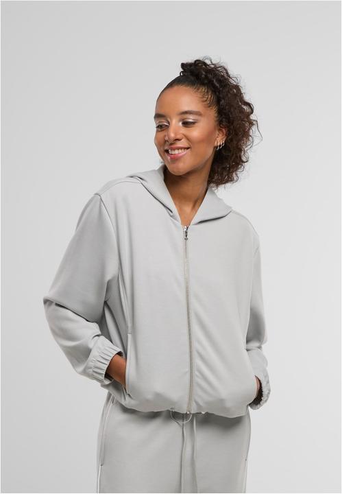 Produktbild Urban Classics Ladies Scuba Zip Hoodie lightasphalt S (S)