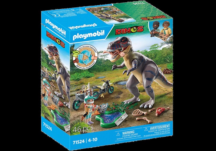 Actual product image Playmobil T-Rex track search (71524, Playmobil dinos)