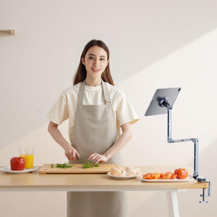 Actual product image Wozinsky WTY0YS1 Magnethalterung, 360° drehbar, solide, für Telefon und Tablet - grau