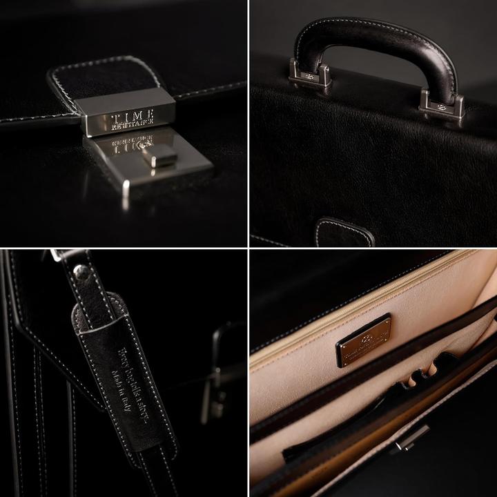 Produktbild Time Resistance Handgefertigte Aktentasche aus echtem Leder für den professionellen Auftritt