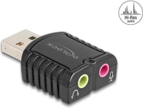 Image du produit Delock Carte son externe USB 24 bits / 96 kHz Plug & Play pour (USB 2.0)