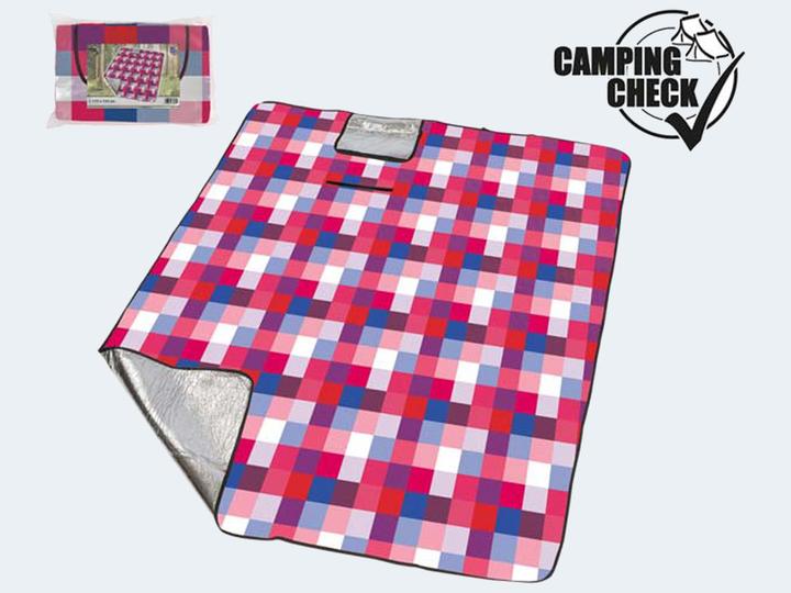 Happy People Couverture de pique-nique 175x135cm dos alu forme poche