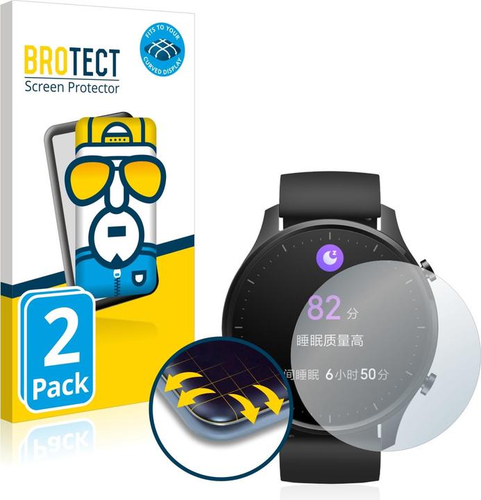 Productafbeelding BROTECT Volledig bedekkende screen protector (Mi horloge kleur)