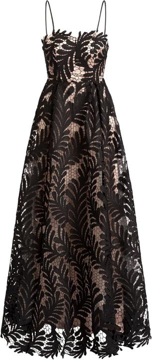 Apart Fashion Corsage Bodice Dress with Adjustable Spaghetti Straps and Full Skirt (34)