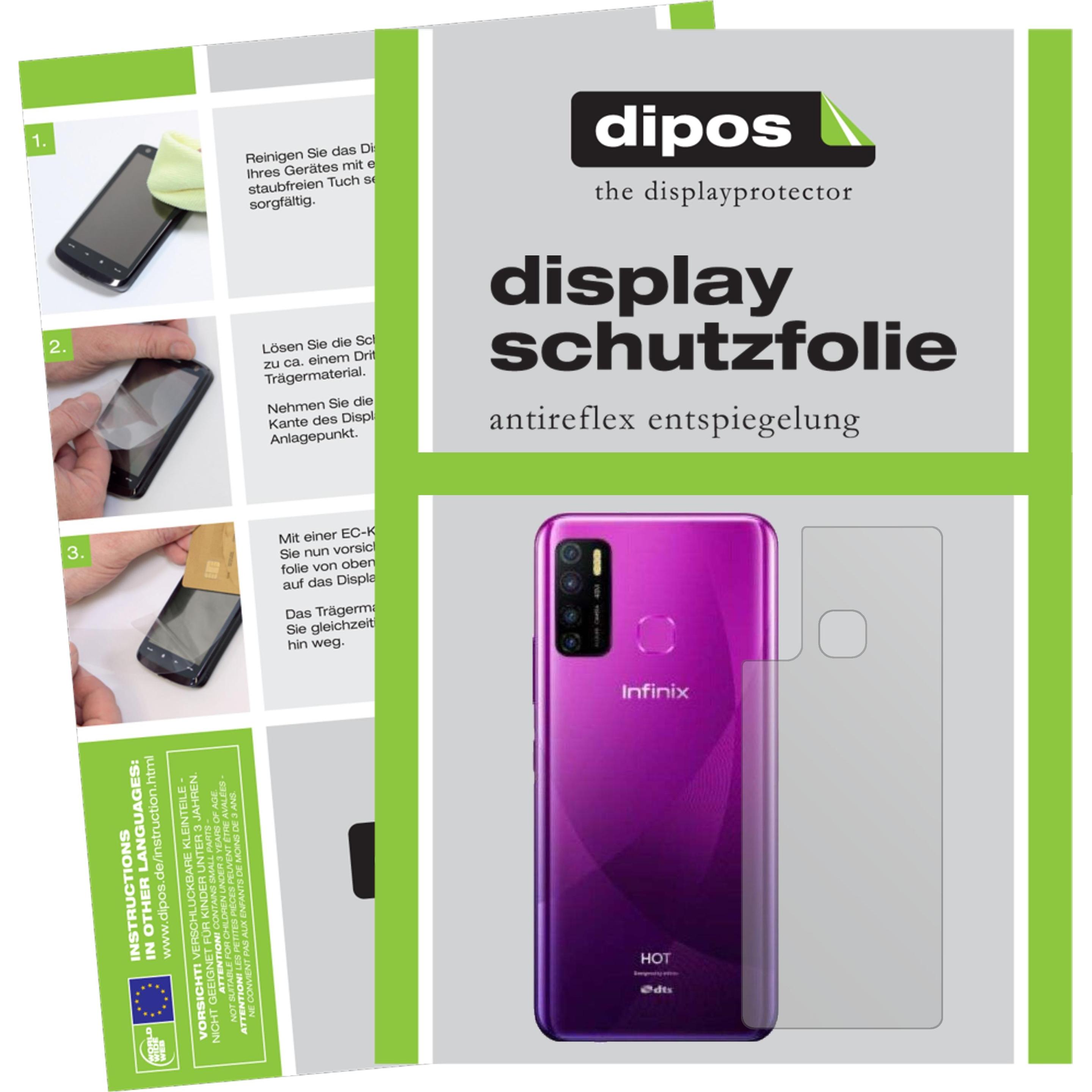 Dipos Displayschutzfolie Antireflex (2 Stück, Infinix Hot 9 Pro), Smartphone Schutzfolie, Transparent