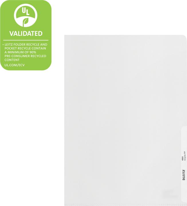Image du produit Leitz Chemise Recycle A4 Transparent (A4, 1 x)
