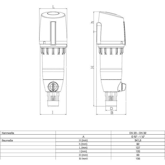 Thumbnail - Sasserath, Zubehör Sanitärinstallation, Rückspülfilter DRUFI 2315 FR
