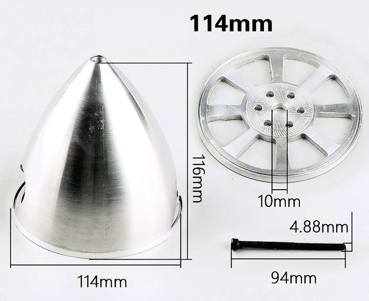 Immagine prodotto Planet-Hobby Aluspinner DLE gebohrt ø 114mm 2-Blatt DLE111/120 grosser Ausschnitt