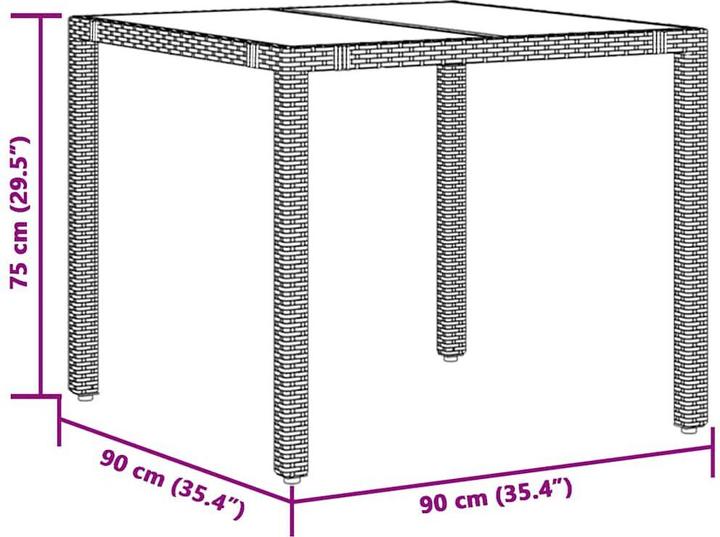 Produktbild vidaXL Bistro Set