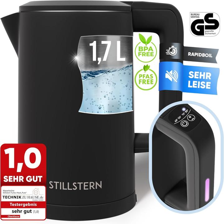 Stillstern Wasserkocher mit Temperatureinstellung (1.70 l)