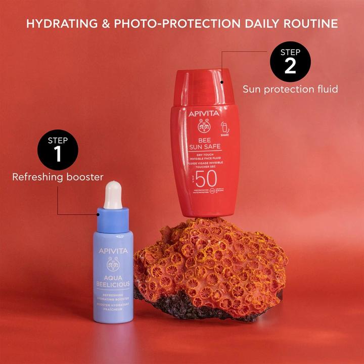 Actual product image Apivita Bee Sun Safe Facial Invisible Dry Touch Spf 50 (Sun cream face, SPF 50, 50 ml)