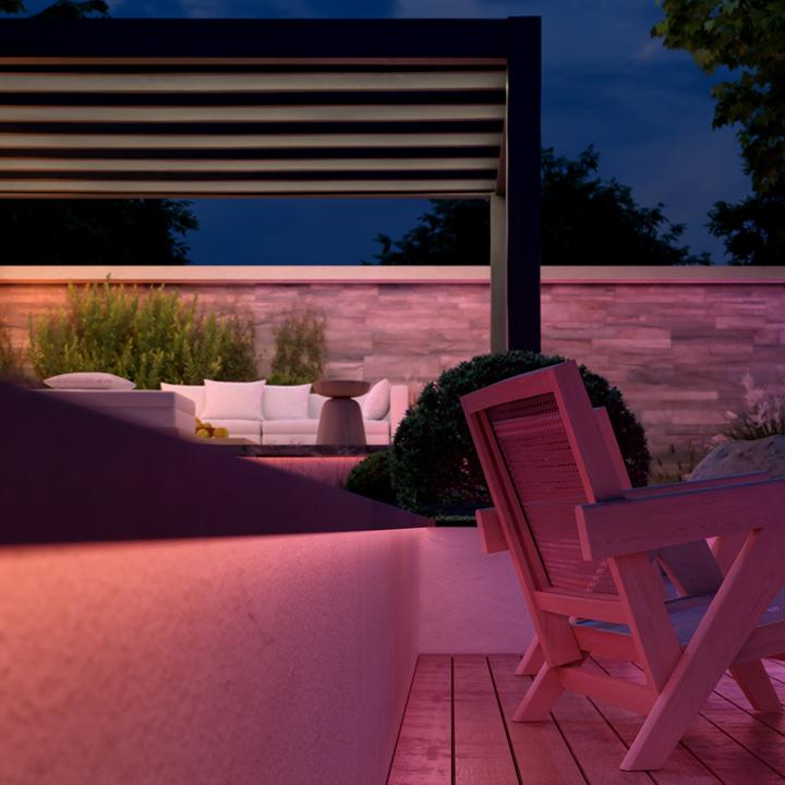 Image du produit Philips Hue Flux Gradient Outdoor Lightstrip (RGB, Multicolore, 14.50 cm, Extérieur)