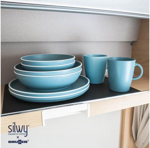 Actual product image Silwy Magnet-Kunststoff-Geschirrset Dolomit Blue, Produkttyp