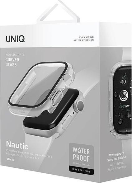 Actual product image Uniq etui Nautic Apple Watch Series 7/8 41mm przezroczysty/dove clear