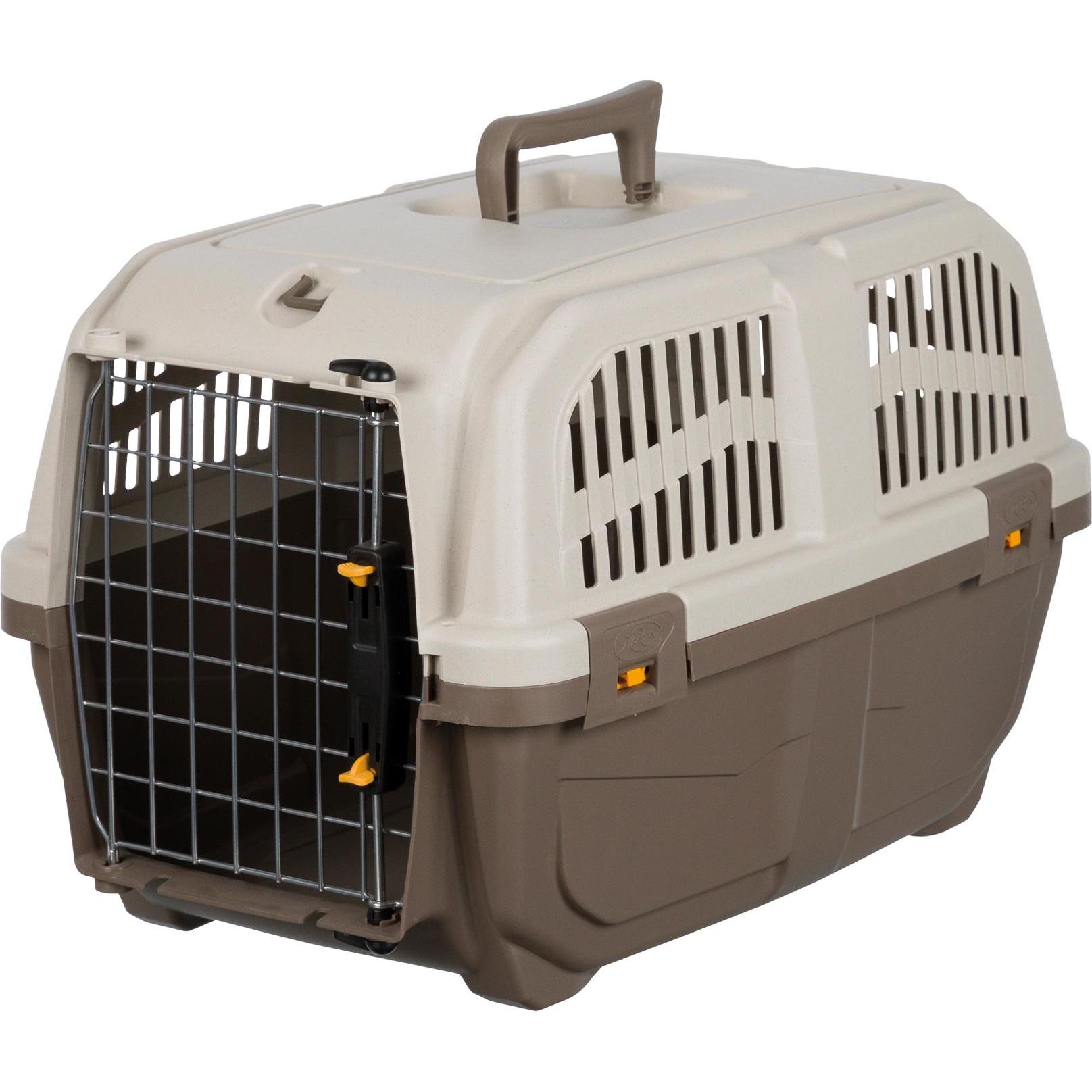 Comparer les prix de TRIXIE Boîte de transport pour animaux de compagnie Skudo XS-S Taupe