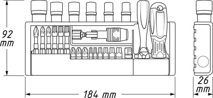 Produktbild HAZET 2300SH-1 (Sechskant (hexagonal))