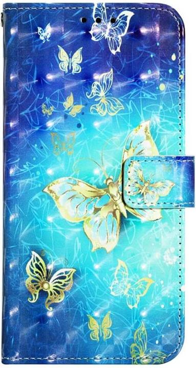 Actual product image Cover-Discount Galaxy A34 - Case glitter effect butterflies gold (Samsung Galaxy A34 5G)