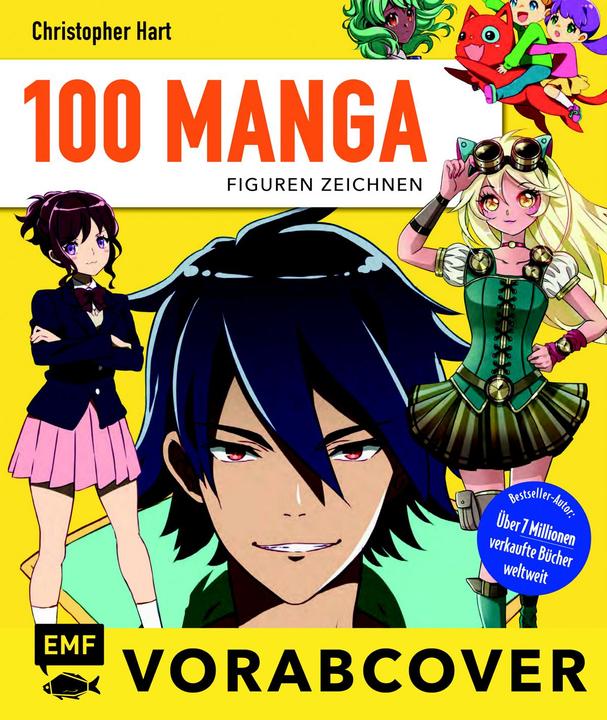 Produktbild 100 Manga-Figuren zeichnen (Deutsch, Christopher Hart, 2023)