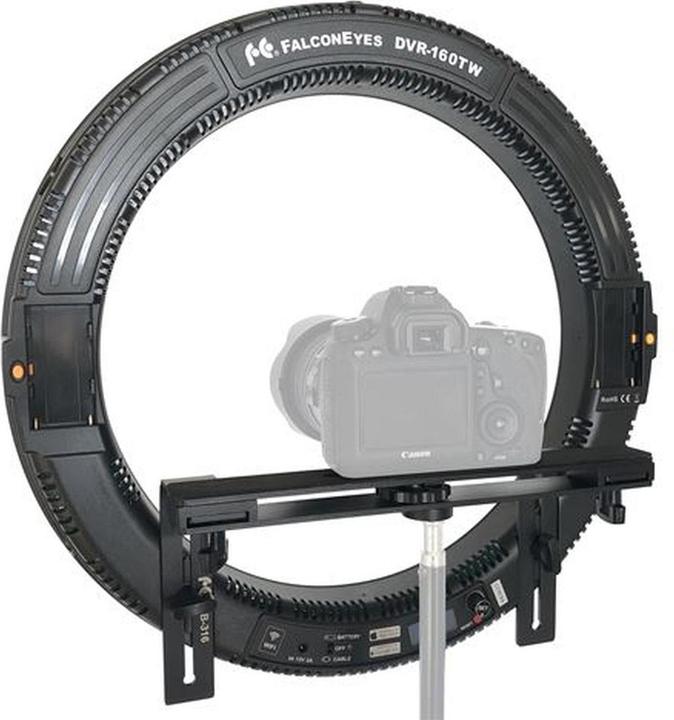 Produktbild Falcon Eyes Wi-Fi Bi-Color LED Ringlampe Dimmbar DVR-160TW (Ringleuchte)