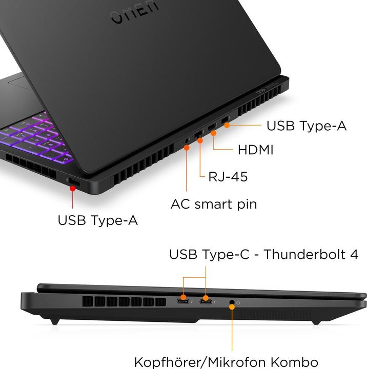 Immagine prodotto HP OMEN MAX Gaming Laptop 16-ak0097ng (16", Meraviglia Armada 375, 32 GB, 1000 GB, DE)