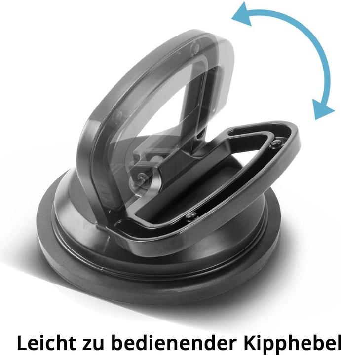 Produktbild Stahlwerk Saugheber 2er Set mit 2 x 50 kg Tragkraft und 12,5 cm | 5“ Durchmesser (50 kg)