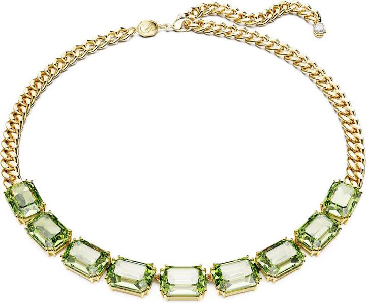 Swarovski Collana Millenia con taglio ottagonale in oro verde (Metallo Swarovski, 42 - 47 cm)