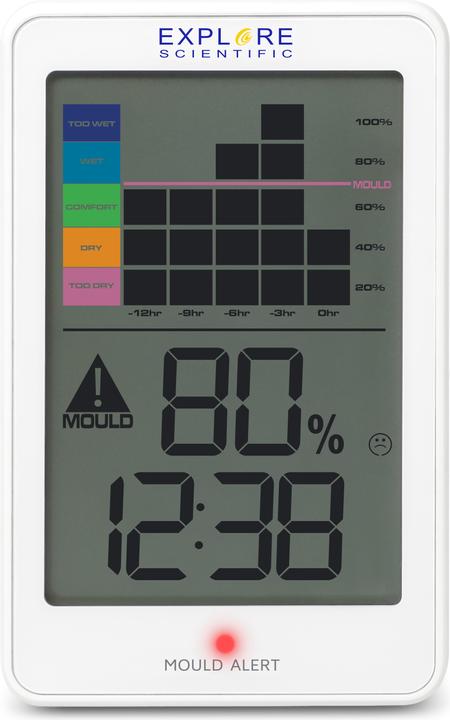 Image du produit Explore Scientific Oregon Scientific WSH1008 Hygromètre électronique d'intérieur blanc