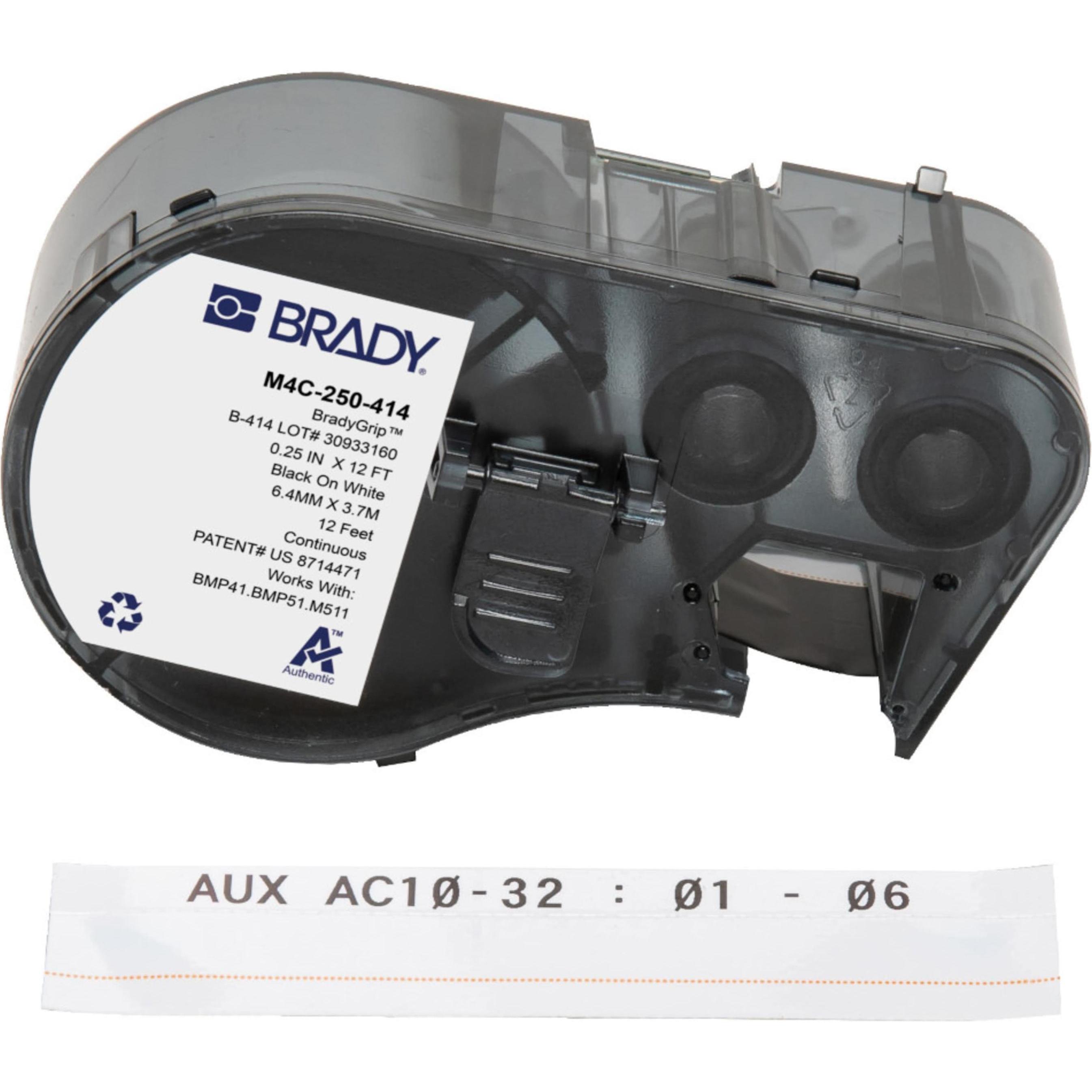 Brady, Rotolo di etichette, Gancio di stampa BradyGrip