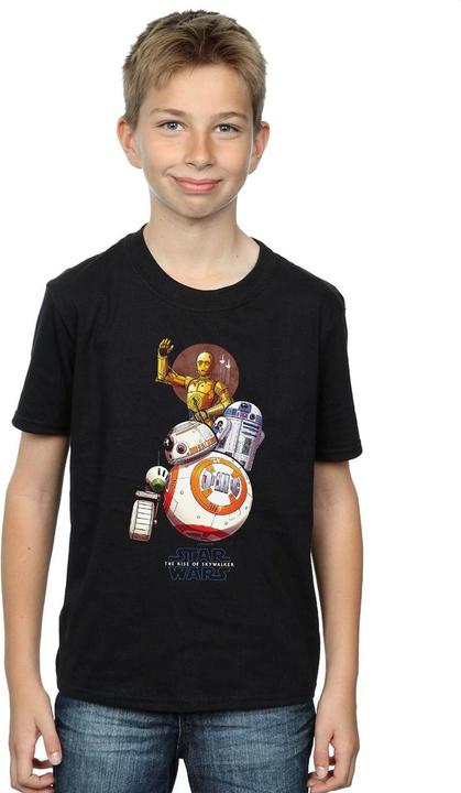 Produktbild Star Wars The Rise Of Skywalker Droids Illustration TShirt Jungen (152, 158)