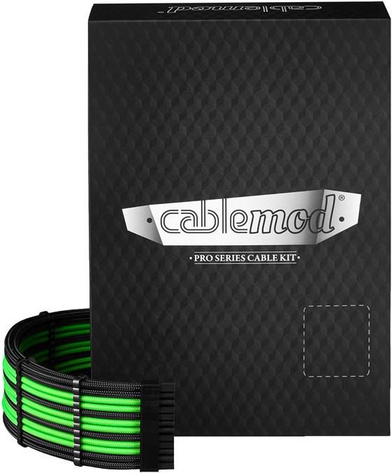 Produktbild CableMod RT-Series Pro ModMesh 12VHPWR Dual Cable Kit für ASUS/Seasonic - schwarz/hellgrün
