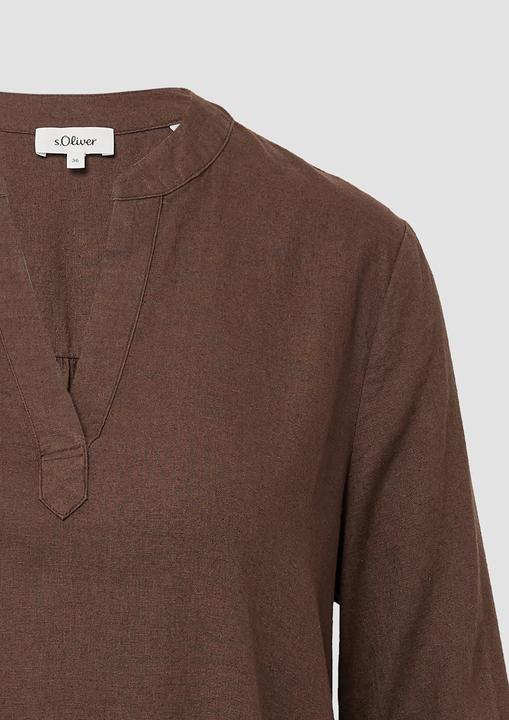 Produktbild s.Oliver Bluse Bluse aus Leinenmix mit 3/4-Ärmeln