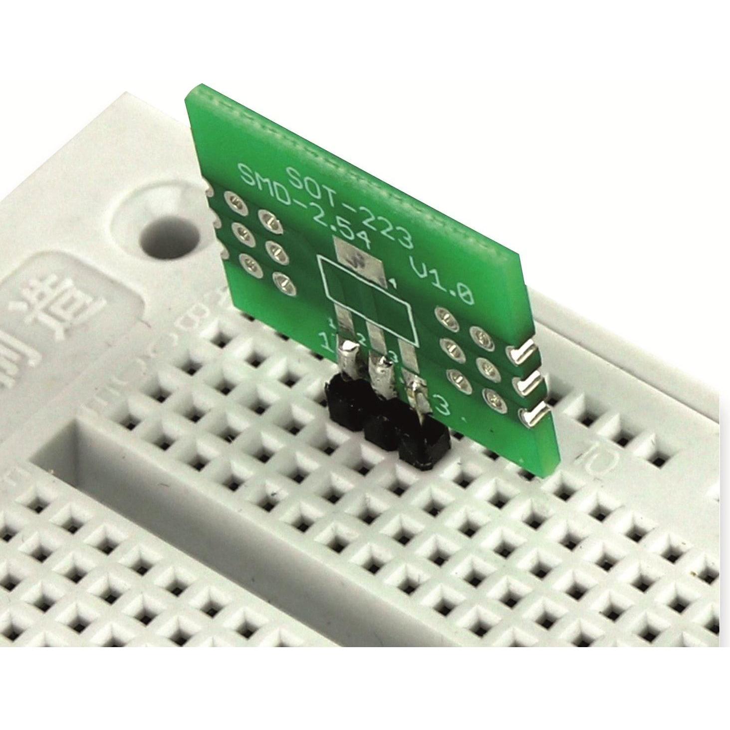 Pollin Electronic Adapterplatine SOT-223, 4-fach, RM2,54, Audio Adapter