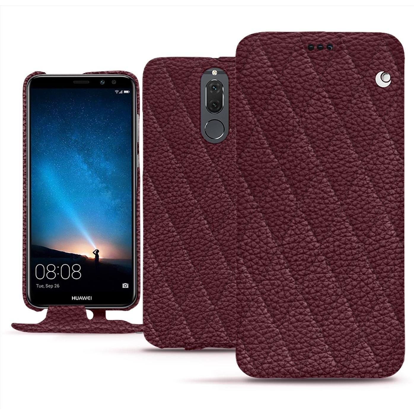 Noreve Lederschutzhülle vertikal (Huawei Mate 10 Lite), Smartphone Hülle, Violett