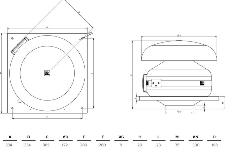 Actual product image Vortice CA 125 MD E RF