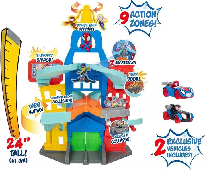 Image du produit Jazwares Spidey métal City Track Set