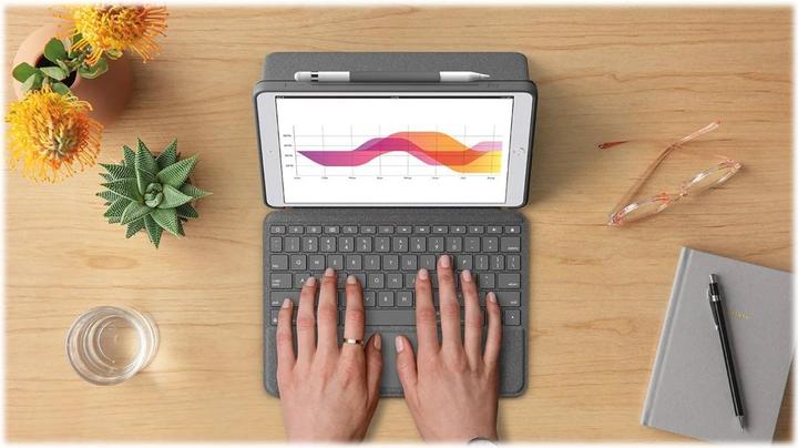 Image du produit Logitech Combo Touch (IT, iPad 2019 (7e gène), iPad 2020 (8. Gen), iPad 2021 (9e génération))