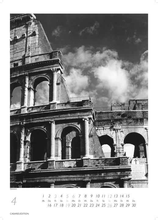 Produktbild Rom schwarz-weiss 2026 S 29x21cm (29 x 21 cm)