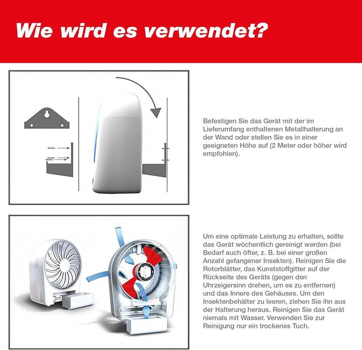 Actual product image Swissinno Professionelle Insektenfänger LED 15Watt