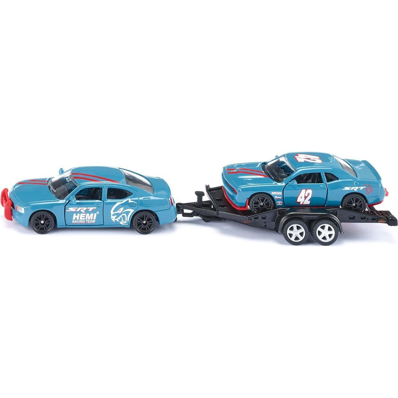 Siku Dodge Charger mit Dodge Challenger SRT Racing