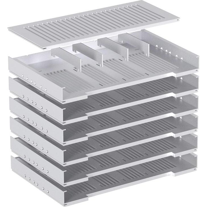 Hettich, Dokumentenablage, Systema Top Formularablage EB 380/392 mm Set 6 Alu-finish