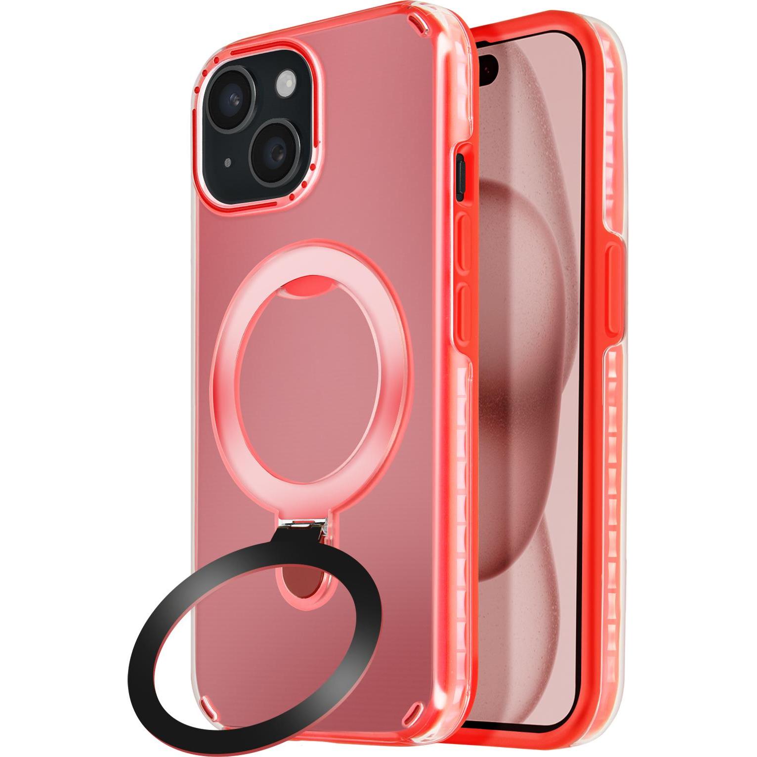 Avizar StandEase Case (Apple iPhone 14 Plus), Smartphone Hülle, Rot