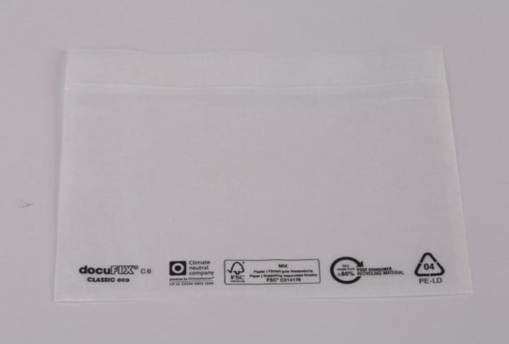 Docufix 1.000 ® CLASSIC Lieferscheintaschen eco Kunststoff DIN lang (DL, 1 Stück)