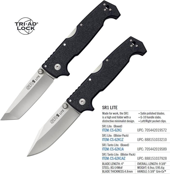 Produktbild Cold Steel SR1 Lite Tanto Point (10.20 cm)
