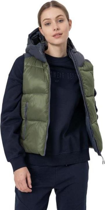 Actual product image 4F Ladies' waistcoat khaki H4Z22 KUDP004 43S (L)