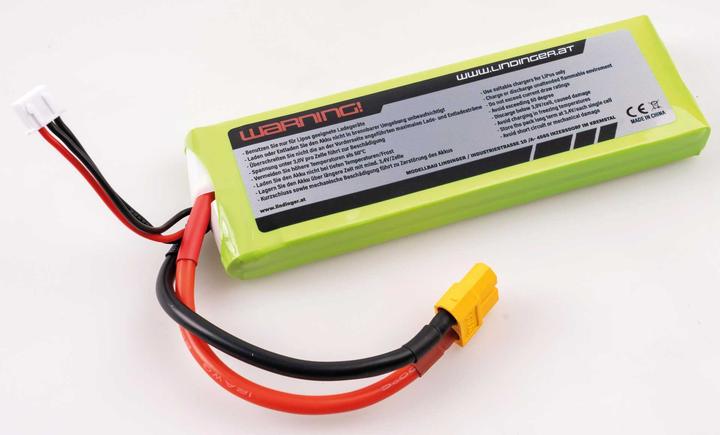 Actual product image Wellpower LIPO ULTIMA GT II rechargeable battery 3300 mAh / 7.4 Volt 2S 40/80C CH5/8 XT-60 (7.40 V, 3300 mAh)